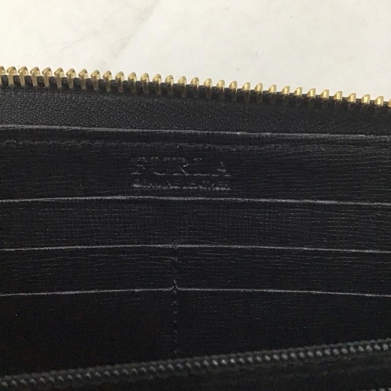 フルラ FURLA 財布 長財布 L字ファスナー ロゴ、文字 黒 / ブラック /  レディース USED 古着 中古 10139348