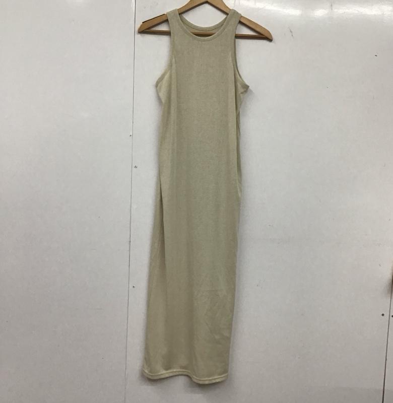 古着 USED ワンピース ロングスカート LEZ10A2209A0001 アメスリ アメリカンスリーブ FREE 無地 ベージュ / ベージュ /  レディース USED 古着 中古 10139406