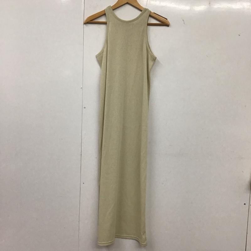 古着 USED ワンピース ロングスカート LEZ10A2209A0001 アメスリ アメリカンスリーブ FREE 無地 ベージュ / ベージュ /  レディース USED 古着 中古 10139406