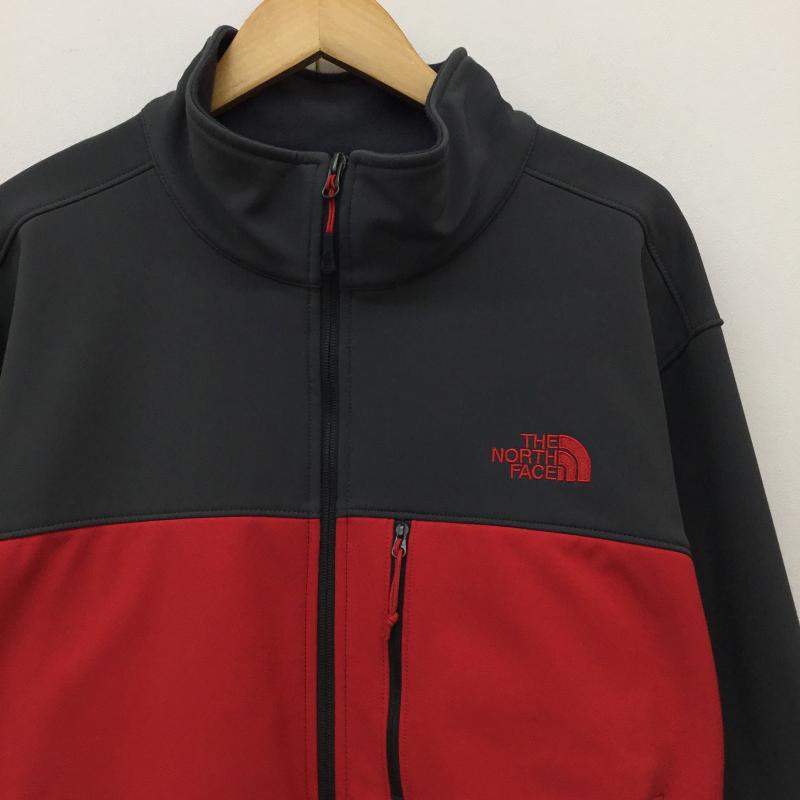 ザノースフェイス THE NORTH FACE ジャケット、上着 ジャケット、ブレザー XL ロゴ、文字 灰 / グレー / X 赤 / レッド /  メンズ USED 古着 中古 10139435