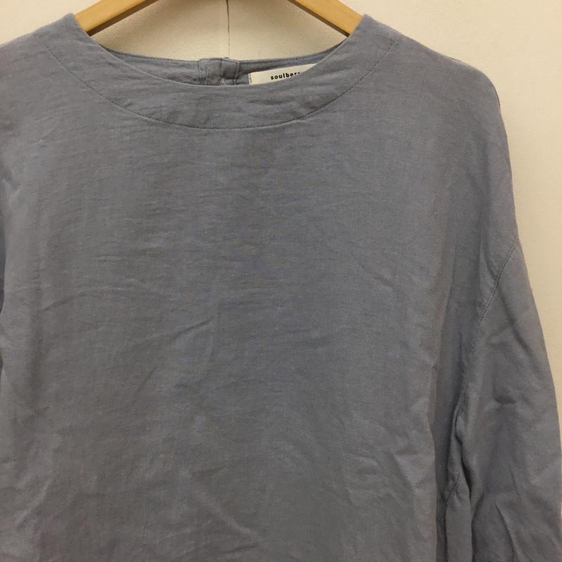 ＵＳフルギ US古着 カットソー 七分袖 soulbelrry M 無地 青 / ブルー /  レディース USED 古着 中古 10139437