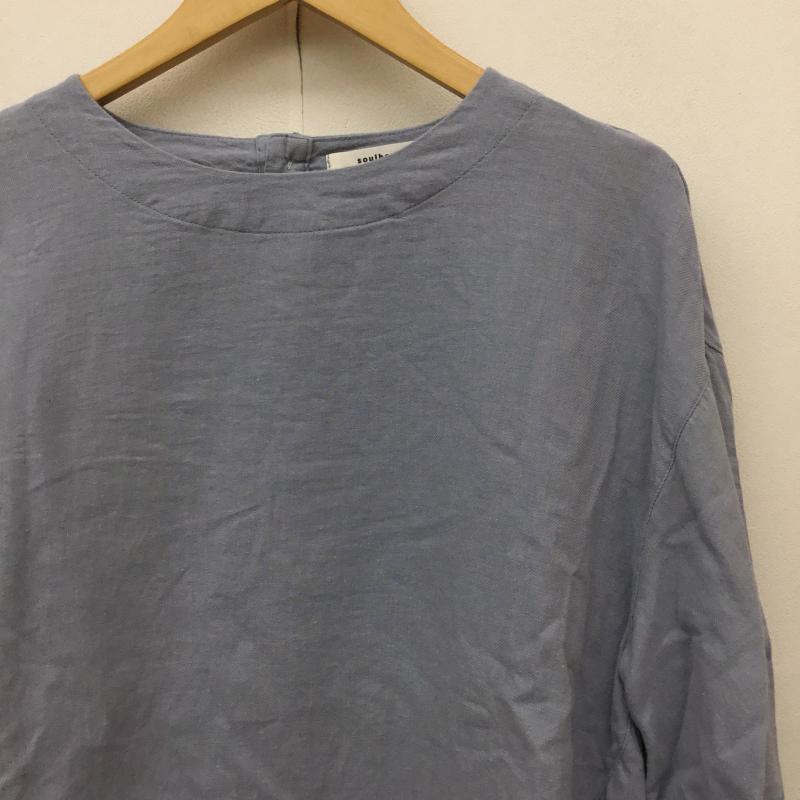 ＵＳフルギ US古着 カットソー 七分袖 soulbelrry M 無地 青 / ブルー /  レディース USED 古着 中古 10139437