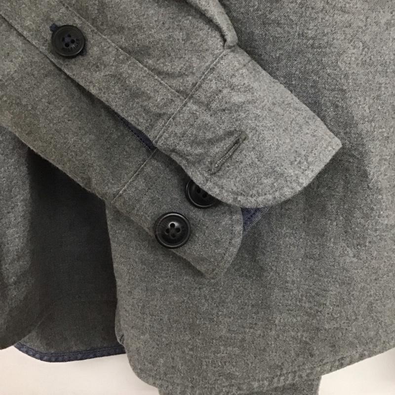 トミーヒルフィガー TOMMY HILFIGER シャツ、ブラウス 長袖 長袖シャツ 無地シャツ カラーシャツ S 無地 灰 / グレー /  メンズ USED 古着 中古 10139470