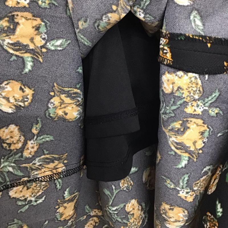 アズールバイマウジー AZUL BY MOUSSY スカート ロングスカート 250DAH31-037H FLOWER PATTERN SIDE SLIT SKIRT S 総柄 X 花柄 黒 / ブラック /  レディース USED 古着 中古 10139486