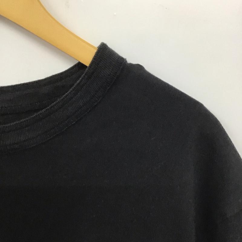 サカイ Sacai Tシャツ 半袖 半袖カットソー 無地Tシャツ クルーネックカットソー 2 無地 黒 / ブラック /  メンズ USED 古着 中古 10139535