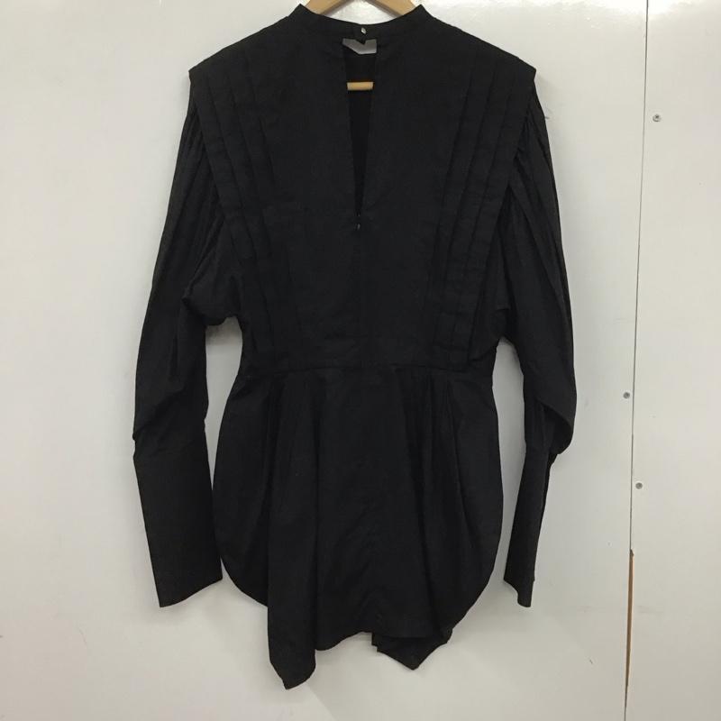 スライ SLY ワンピース ミニスカート 030BSY33-0010 TUCKDRAPEシャツワンピース 1 無地 黒 / ブラック /  レディース USED 古着 中古 10139538