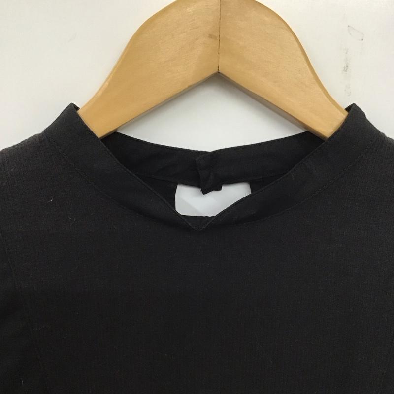 スライ SLY ワンピース ミニスカート 030BSY33-0010 TUCKDRAPEシャツワンピース 1 無地 黒 / ブラック /  レディース USED 古着 中古 10139538