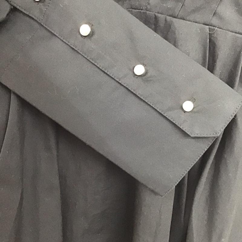 スライ SLY ワンピース ミニスカート 030BSY33-0010 TUCKDRAPEシャツワンピース 1 無地 黒 / ブラック /  レディース USED 古着 中古 10139538