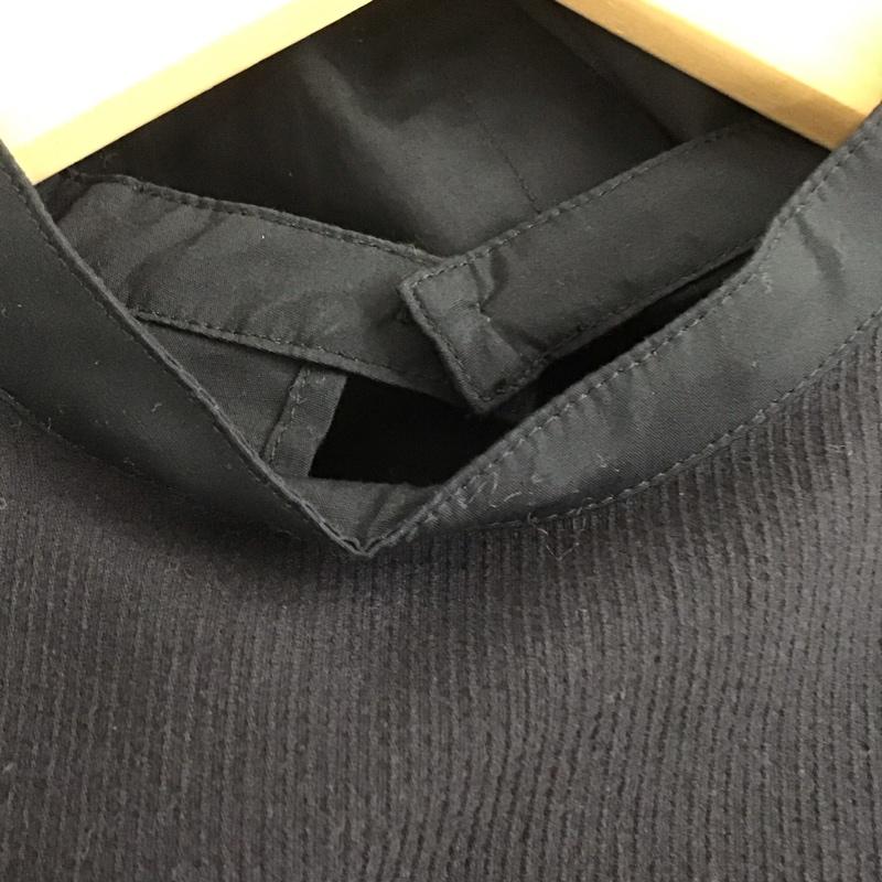 スライ SLY ワンピース ミニスカート 030BSY33-0010 TUCKDRAPEシャツワンピース 1 無地 黒 / ブラック /  レディース USED 古着 中古 10139538
