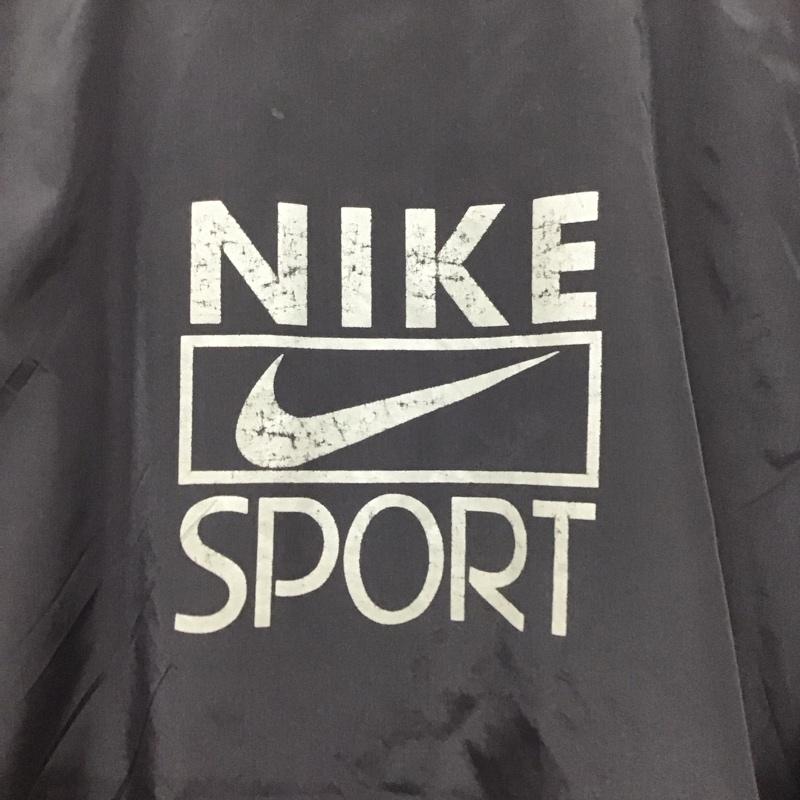 ナイキ NIKE ジャケット、上着 ジャンパー、ブルゾン ジップアップジャケット ナイロンジャケット アウター スタンドカラー ロゴ、文字 黒 / ブラック /  メンズ USED 古着 中古 10139545