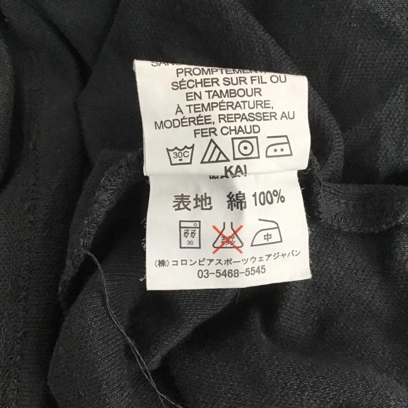 コロンビア Columbia ポロシャツ 半袖 半袖ポロシャツ カラーシャツ 半袖カットソー XL 無地 黒 / ブラック /  メンズ USED 古着 中古 10139551