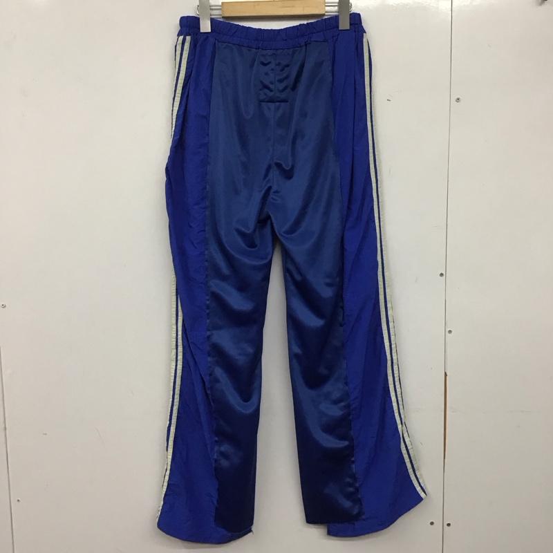 エシンタ etsinta パンツ ワークパンツ、ペインターパンツ tyz1031202a0004 リメイクトラックパンツ ラインパンツ ワイドパンツ M 無地 青 / ブルー /  レディース USED 古着 中古 10139564