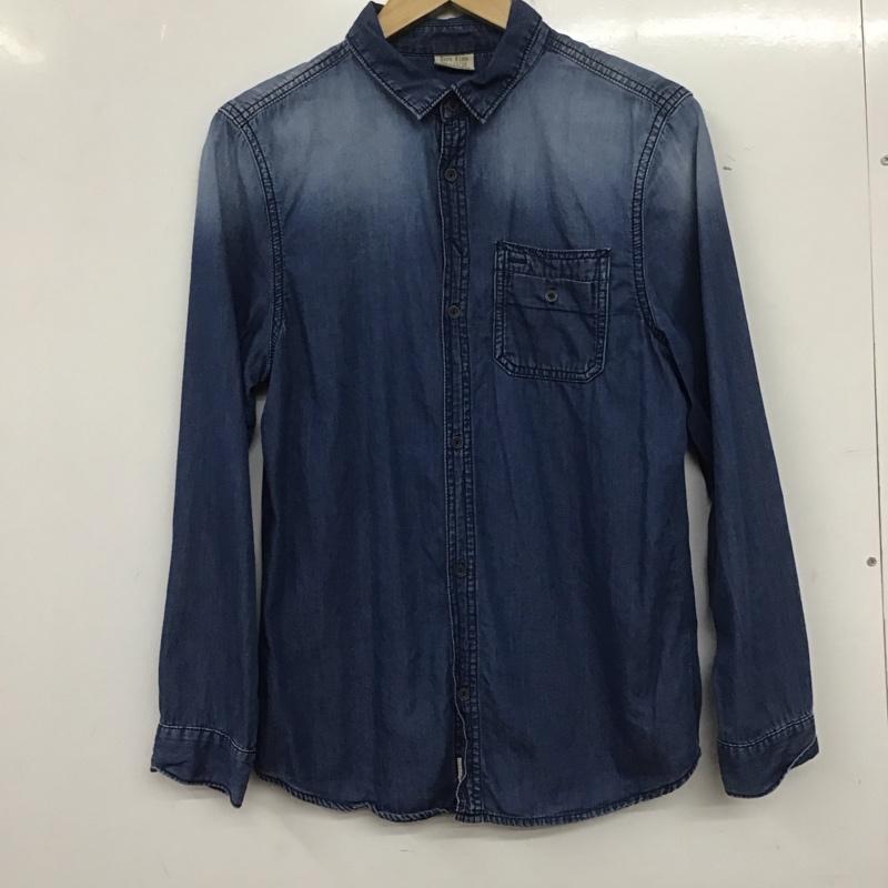 ザラ ZARA シャツ、ブラウス 長袖 1506 750 400 デニムシャツ キッズ 164cm 無地 青 / ブルー /  ガールズ USED 古着 中古 10139600