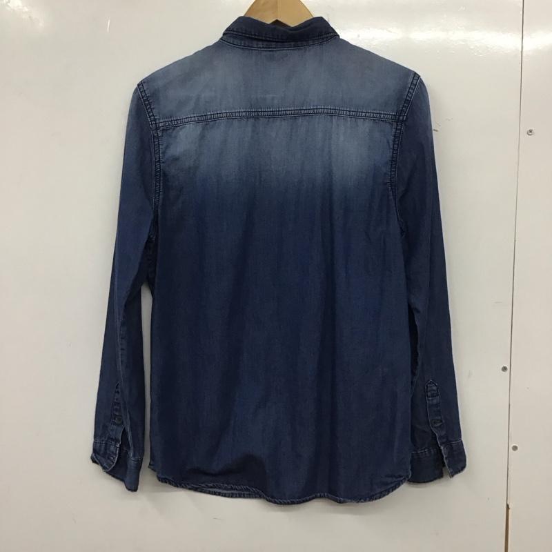 ザラ ZARA シャツ、ブラウス 長袖 1506 750 400 デニムシャツ キッズ 164cm 無地 青 / ブルー /  ガールズ USED 古着 中古 10139600