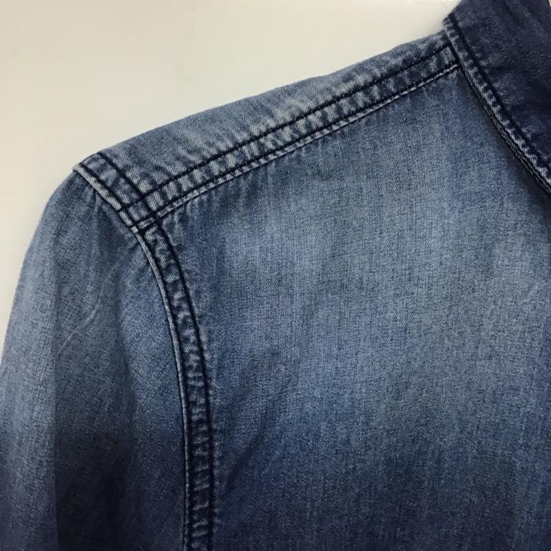 ザラ ZARA シャツ、ブラウス 長袖 1506 750 400 デニムシャツ キッズ 164cm 無地 青 / ブルー /  ガールズ USED 古着 中古 10139600