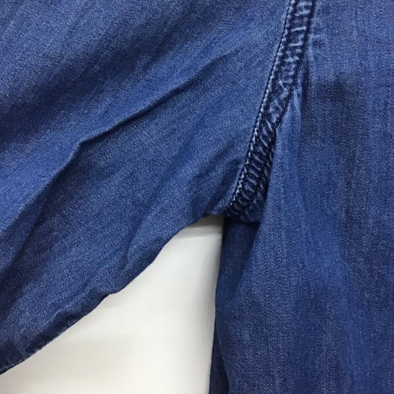 ザラ ZARA シャツ、ブラウス 長袖 1506 750 400 デニムシャツ キッズ 164cm 無地 青 / ブルー /  ガールズ USED 古着 中古 10139600