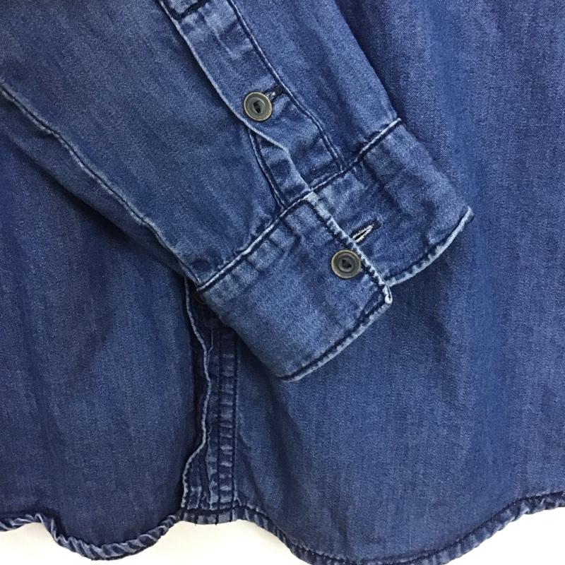 ザラ ZARA シャツ、ブラウス 長袖 1506 750 400 デニムシャツ キッズ 164cm 無地 青 / ブルー /  ガールズ USED 古着 中古 10139600