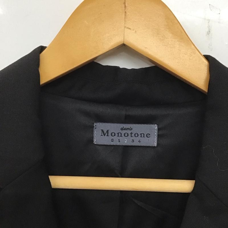 古着 USED ジャケット、上着 ジャケット、ブレザー monotone GB0118 MN08 バックプリント ロング丈 2 ロゴ、文字 黒 / ブラック /  メンズ USED 古着 中古 10139618