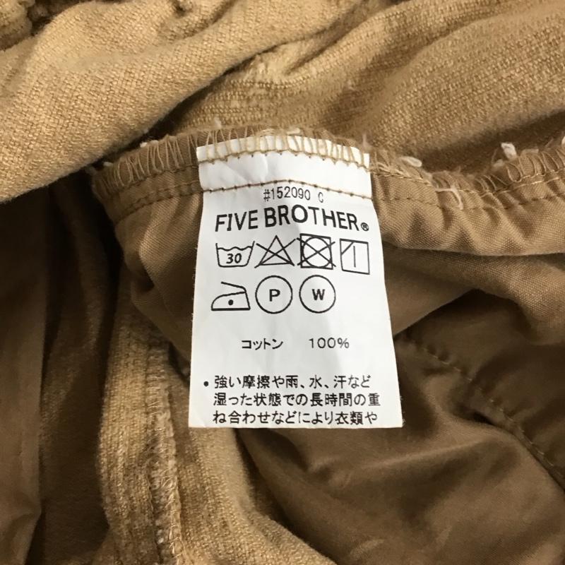 ファイブブラザー FIVE BROTHER パンツ ワークパンツ、ペインターパンツ ワイドパンツ コーデュロイパンツ カジュアルパンツ L 無地 ベージュ / ベージュ /  メンズ USED 古着 中古 10139651