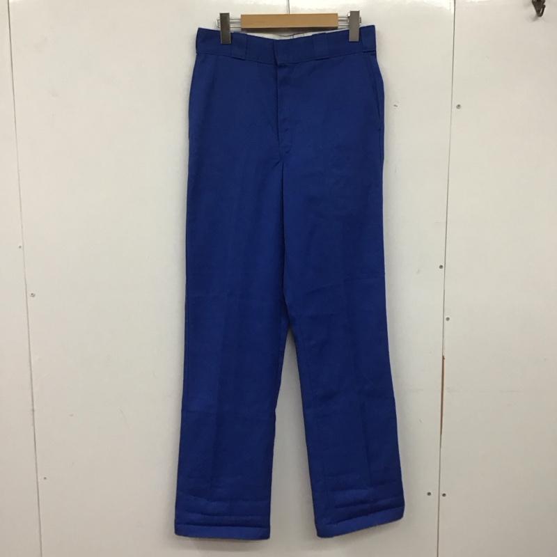 ディッキーズ Dickies パンツ ワークパンツ、ペインターパンツ ワークパンツ ワイドパンツ カジュアルパンツ 30インチ 無地 青 / ブルー /  メンズ USED 古着 中古 10139655