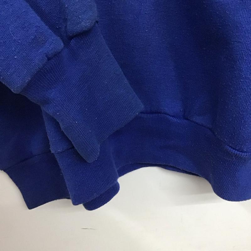 古着 USED トレーナー 長袖 長袖トレーナー スウェット クルーネック プルオーバー 古着 無地 青 / ブルー /  メンズ USED 古着 中古 10139662