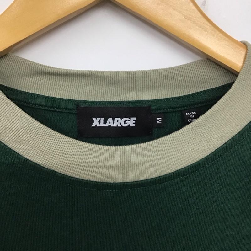 エクストララージ XLARGE Tシャツ 半袖 半袖カットソー プリントTシャツ クルーネックカットソー ラグラン M プリント 緑 / グリーン /  メンズ USED 古着 中古 10139692