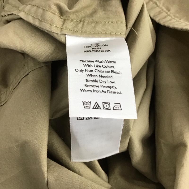 エディーバウアー Eddie Bauer シャツ、ブラウス 半袖 半袖シャツ 無地シャツ ポケットシャツ S ロゴ、文字 ベージュ / ベージュ /  メンズ USED 古着 中古 10139712