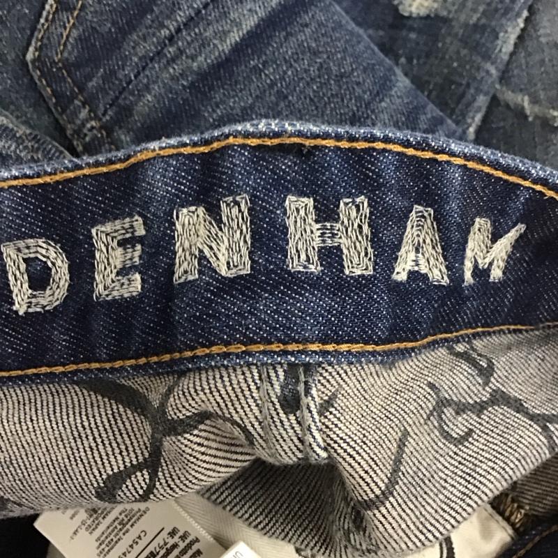 デンハム DENHAM パンツ デニム、ジーンズ デニムパンツ スリムパンツ カジュアルパンツ ストレッチパンツ 29インチ ダメージ加工 インディゴ / インディゴ /  メンズ USED 古着 中古 10139726