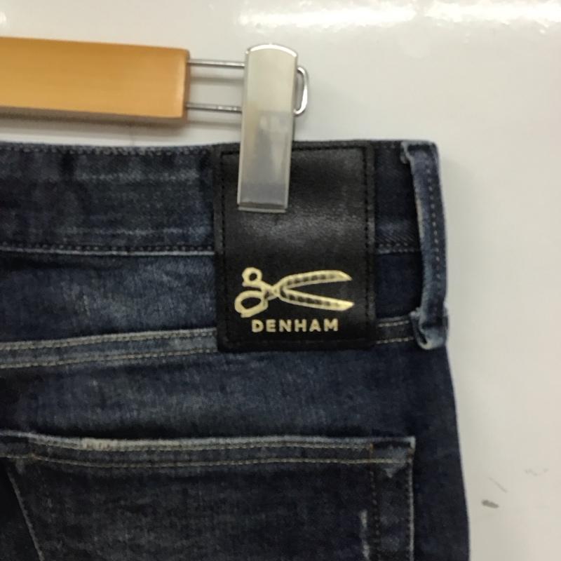 デンハム DENHAM パンツ デニム、ジーンズ デニムパンツ スリムパンツ カジュアルパンツ ストレッチパンツ 29インチ ダメージ加工 インディゴ / インディゴ /  メンズ USED 古着 中古 10139726