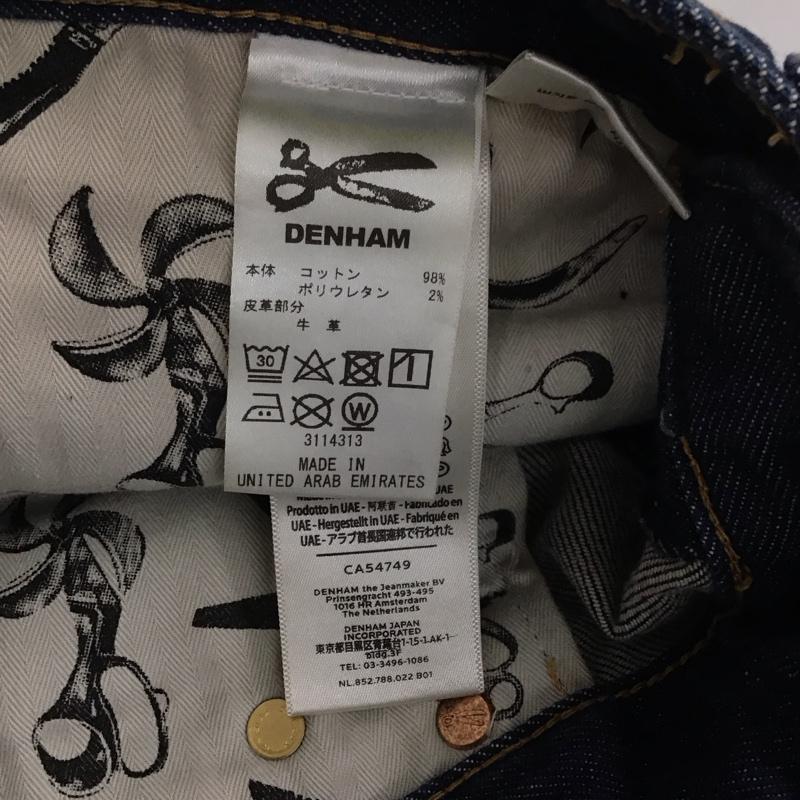 デンハム DENHAM パンツ デニム、ジーンズ デニムパンツ スリムパンツ カジュアルパンツ ストレッチパンツ 29インチ ダメージ加工 インディゴ / インディゴ /  メンズ USED 古着 中古 10139726