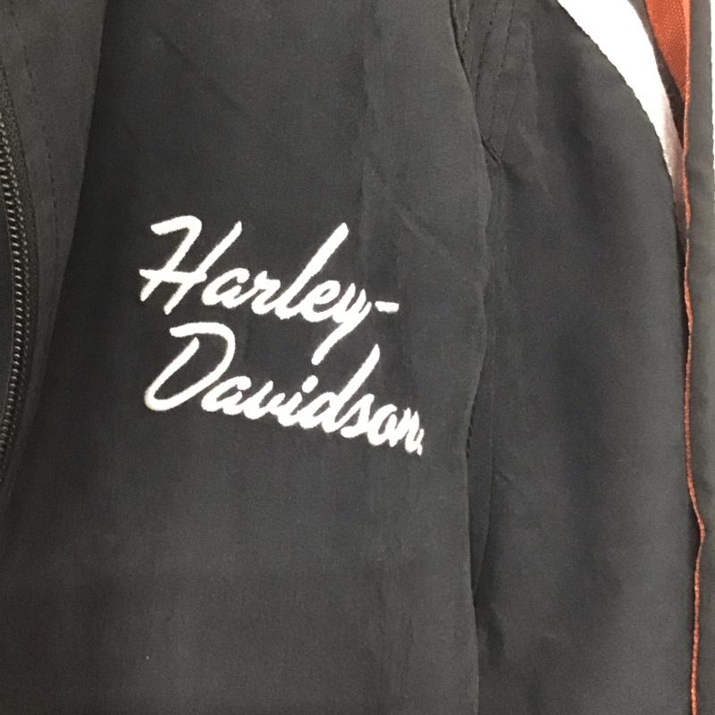 ハーレーダビッドソン Harley-Davidson ジャケット、上着 ジャンパー、ブルゾン ジップアップジャケット アウター 古着 L ロゴ、文字 黒 / ブラック /  メンズ USED 古着 中古 10139736