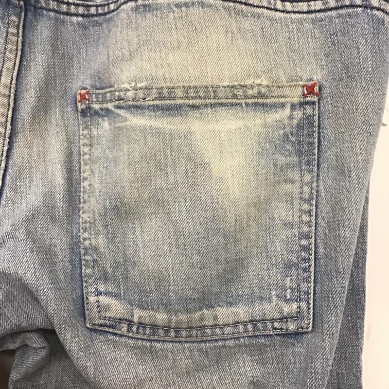 ダブルタップス WTAPS パンツ デニム、ジーンズ デニムパンツ スリムパンツ カジュアルパンツ L ロゴ、文字 橙 / オレンジ /  メンズ USED 古着 中古 10139768