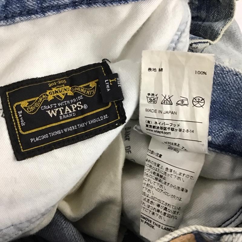 ダブルタップス WTAPS パンツ デニム、ジーンズ デニムパンツ スリムパンツ カジュアルパンツ L ロゴ、文字 橙 / オレンジ /  メンズ USED 古着 中古 10139768