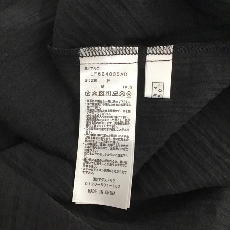 ローリーズファーム LOWRYS FARM シャツ、ブラウス 七分袖 FREE 無地 黒 / ブラック /  レディース USED 古着 中古 10139774