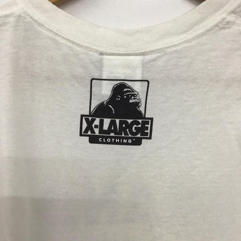 エクストララージ XLARGE Tシャツ 半袖 半袖カットソー プリントTシャツ クルーネックカットソー M プリント 白 / ホワイト /  メンズ USED 古着 中古 10139820