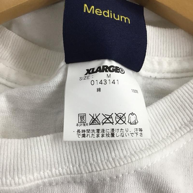 エクストララージ XLARGE Tシャツ 半袖 半袖カットソー プリントTシャツ クルーネックカットソー M プリント 白 / ホワイト /  メンズ USED 古着 中古 10139820