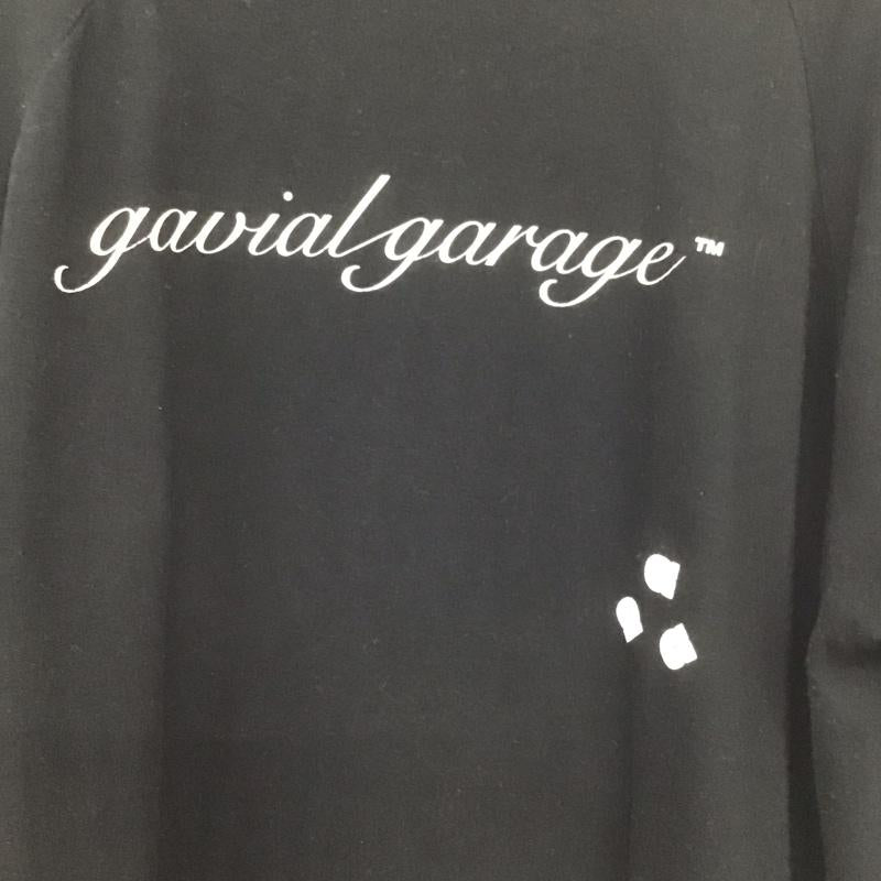 ガヴィル GAVIAL カットソー 長袖 長袖カットソー プリントカットソー クルーネック ラグラン XL プリント 黒 / ブラック /  メンズ USED 古着 中古 10139837