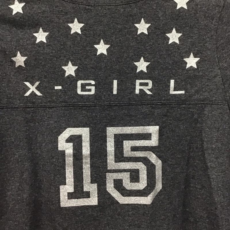 エックスガール X-girl ワンピース ミニスカート 1 プリント 灰 / グレー /  レディース USED 古着 中古 10139851