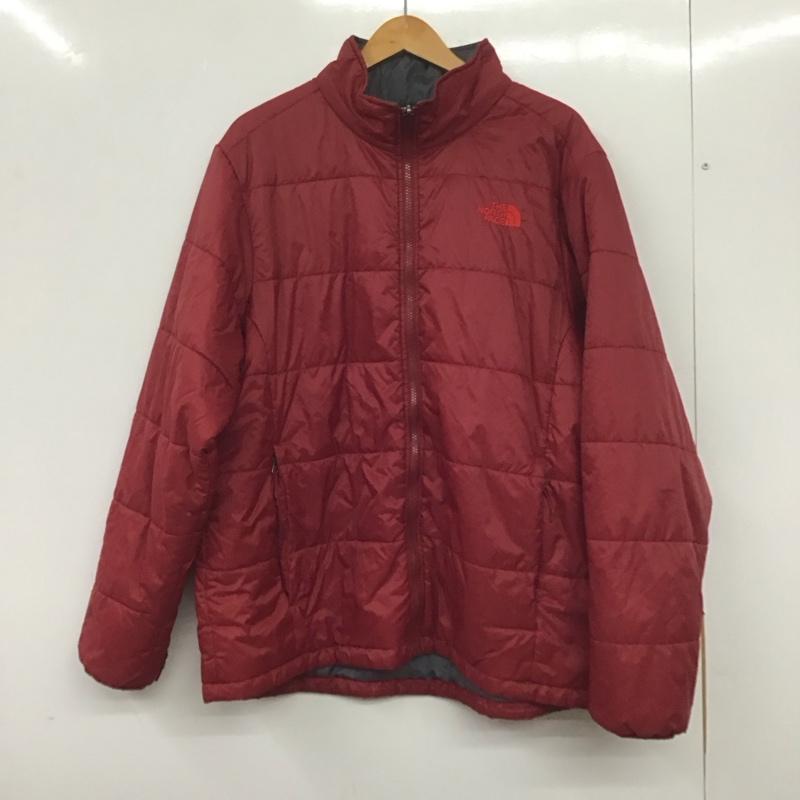 ザノースフェイス THE NORTH FACE ジャケット、上着 ジャンパー、ブルゾン nf00cp3s ナイロンジャケット ジップアップジャケット ダウンジャケット XL ロゴ、文字 えんじ / ワインレッド /  メンズ USED 古着 中古 10139864