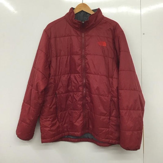 ザノースフェイス THE NORTH FACE ジャケット、上着 ジャンパー、ブルゾン nf00cp3s ナイロンジャケット ジップアップジャケット ダウンジャケット XL ロゴ、文字 えんじ / ワインレッド /  メンズ USED 古着 中古 10139864