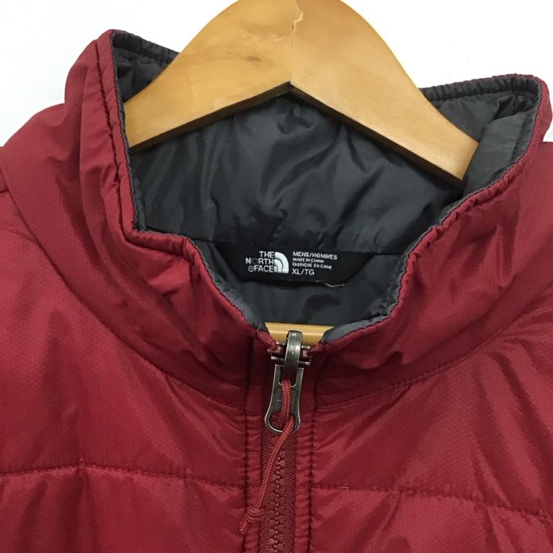 ザノースフェイス THE NORTH FACE ジャケット、上着 ジャンパー、ブルゾン nf00cp3s ナイロンジャケット ジップアップジャケット ダウンジャケット XL ロゴ、文字 えんじ / ワインレッド /  メンズ USED 古着 中古 10139864