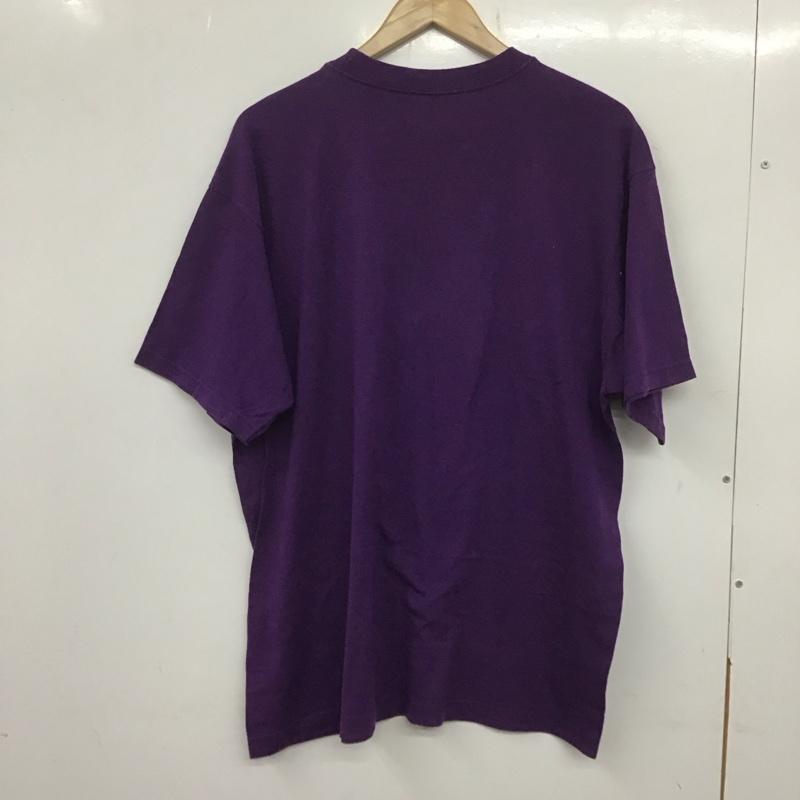 リーボック Reebok Tシャツ 半袖 半袖カットソー プリントTシャツ クルーネックカットソー L プリント 紫 / パープル /  メンズ USED 古着 中古 10139887