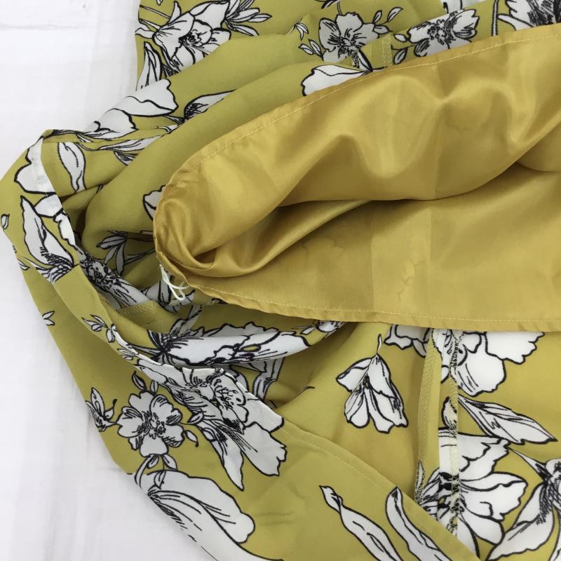 ユナイテッドアローズ UNITED ARROWS スカート ロングスカート 36 花柄 黄 / イエロー /  レディース USED 古着 中古 10139902