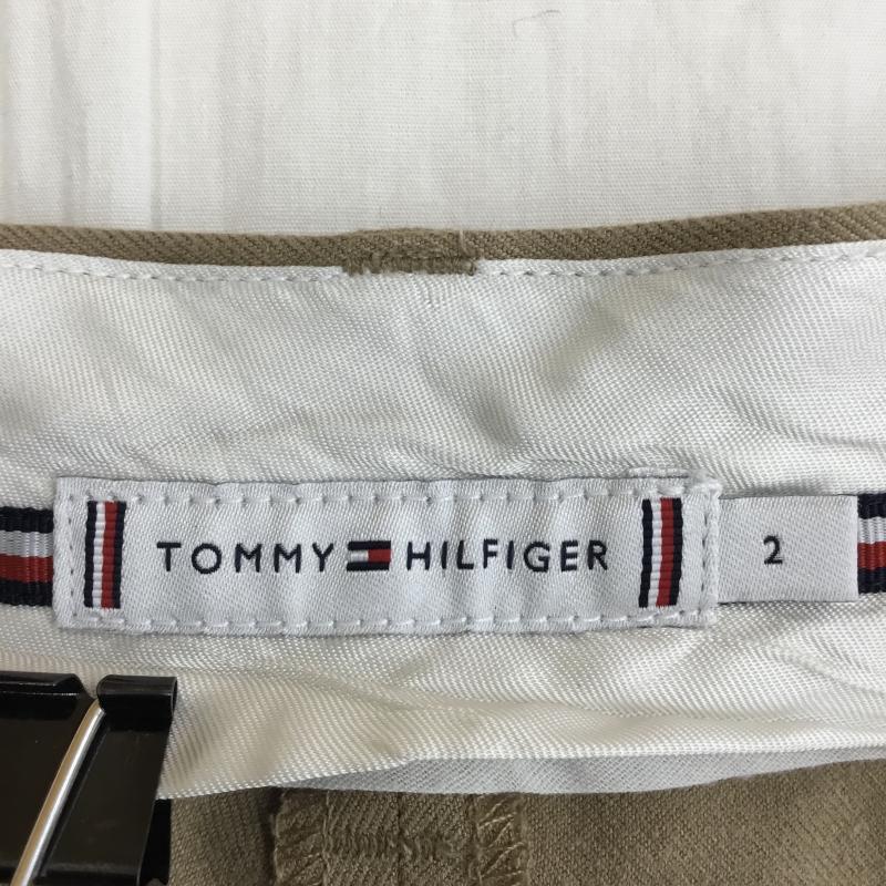 トミーヒルフィガー TOMMY HILFIGER パンツ スラックス WW0WW25878 2 無地 茶 / ブラウン / X ベージュ / ベージュ /  レディース USED 古着 中古 10139905