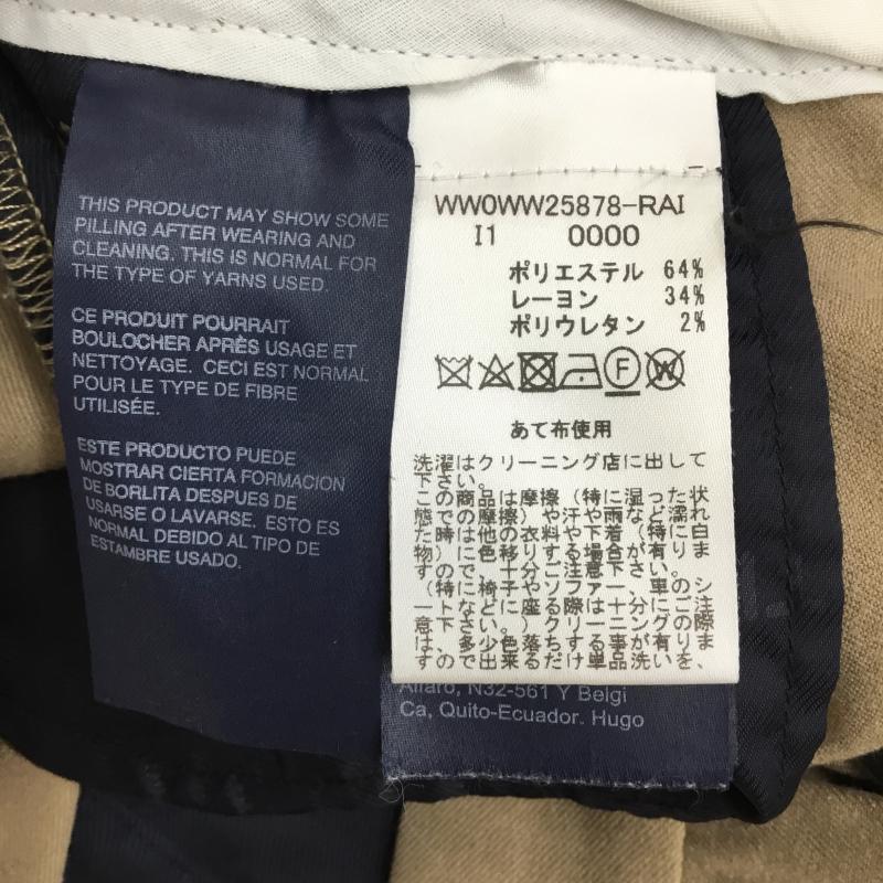 トミーヒルフィガー TOMMY HILFIGER パンツ スラックス WW0WW25878 2 無地 茶 / ブラウン / X ベージュ / ベージュ /  レディース USED 古着 中古 10139905