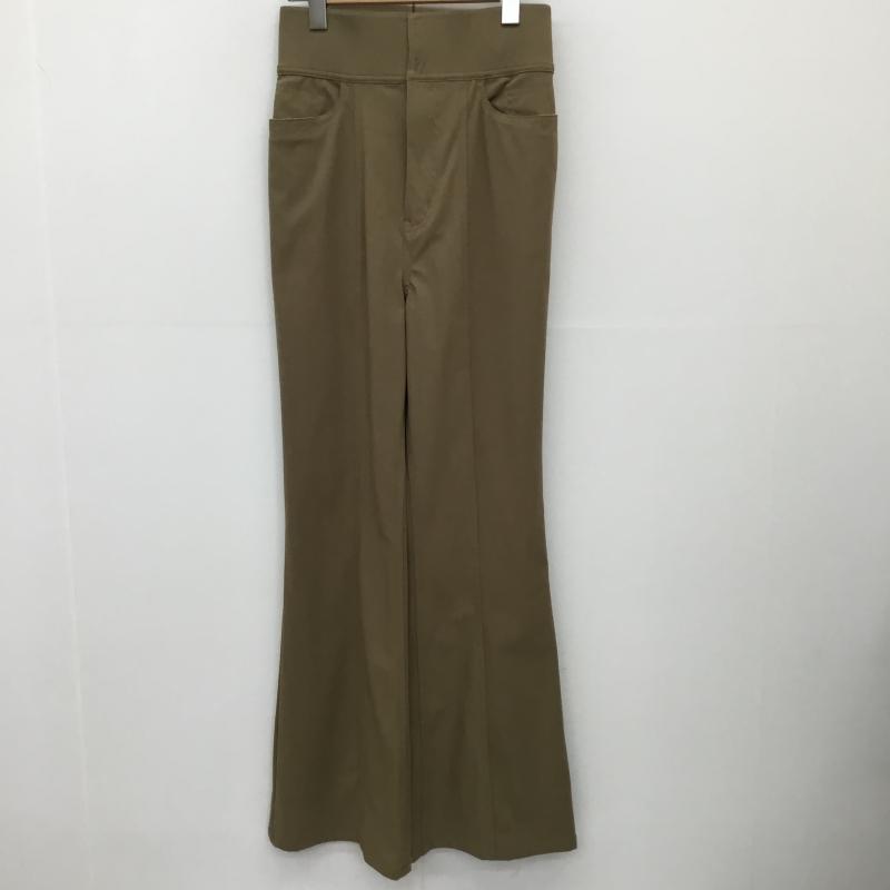 ココ ディール COCO DEAL パンツ スラックス ストレッチバックリボンフレアパンツ 2 無地 茶 / ブラウン /  レディース USED 古着 中古 10139906