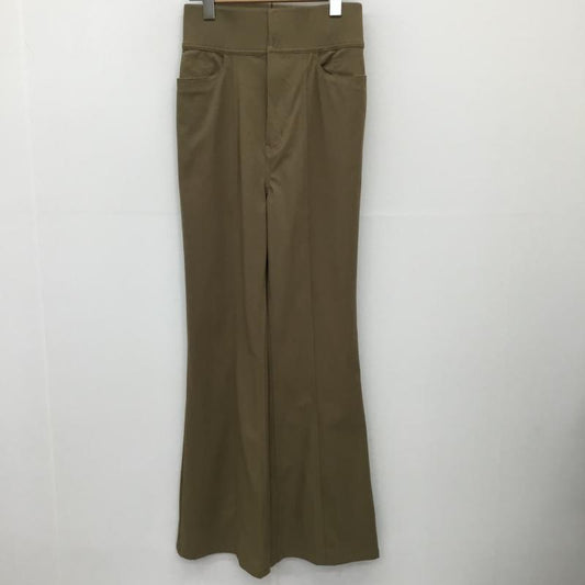 ココ ディール COCO DEAL パンツ スラックス ストレッチバックリボンフレアパンツ 2 無地 茶 / ブラウン /  レディース USED 古着 中古 10139906