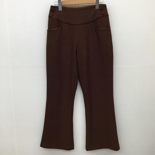 ダズリン dazzlin パンツ スラックス M 無地 茶 / ブラウン /  レディース USED 古着 中古 10139910