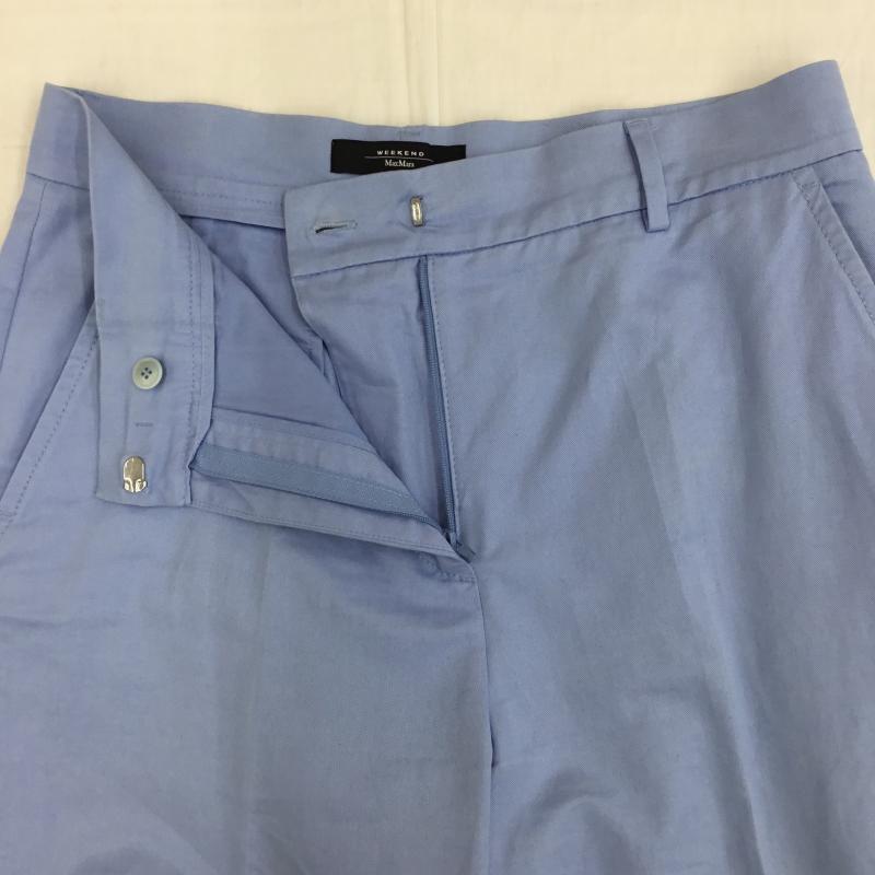 マックスマーラ Max Mara パンツ スラックス 42 無地 水色 / ライトブルー /  レディース USED 古着 中古 10139912