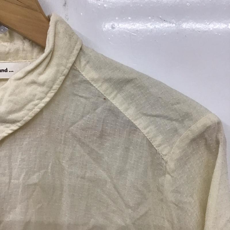 ニコアンド niko and... シャツ、ブラウス 七分袖 M  アイボリー / アイボリー /  レディース USED 古着 中古 10139929